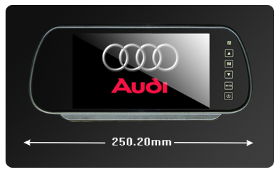 7.0-дюймовый LCD-экран зеркало заднего вида с резервной камерой, BK-073 МА