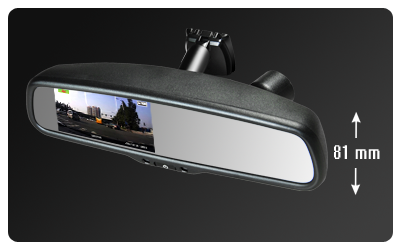 CDD VOITURE CAMÉRA Recul + 4.3 Car Mirror Monitor Kit Système de