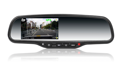 4.3-дюймовый  FULL HD DVR зеркало заднего вида монитор
